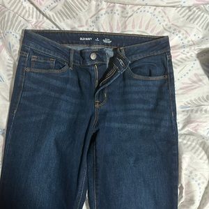 Old Navy Mid Rise Power Slim Straight Jeans